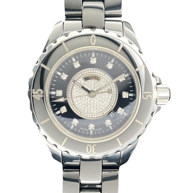 シャネル CHANEL J12 33mm H2122 ブラック セラミック ユニセックス 腕時計