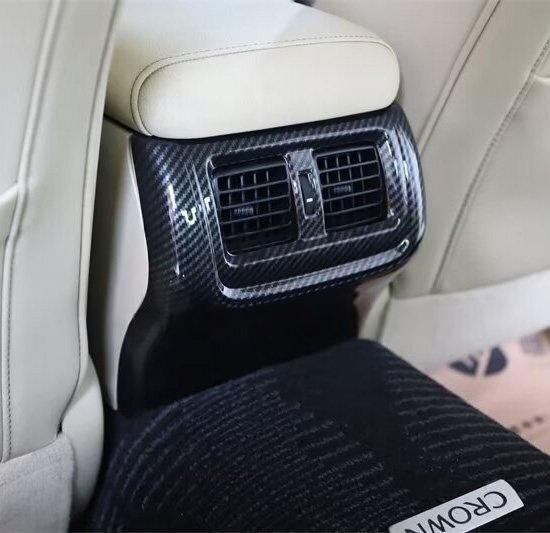 ABS製 カーボン調 木目調 トヨタ クラウン アスリート ロイヤル マジェスタ リアエアコン吹き出し口カバー1枚