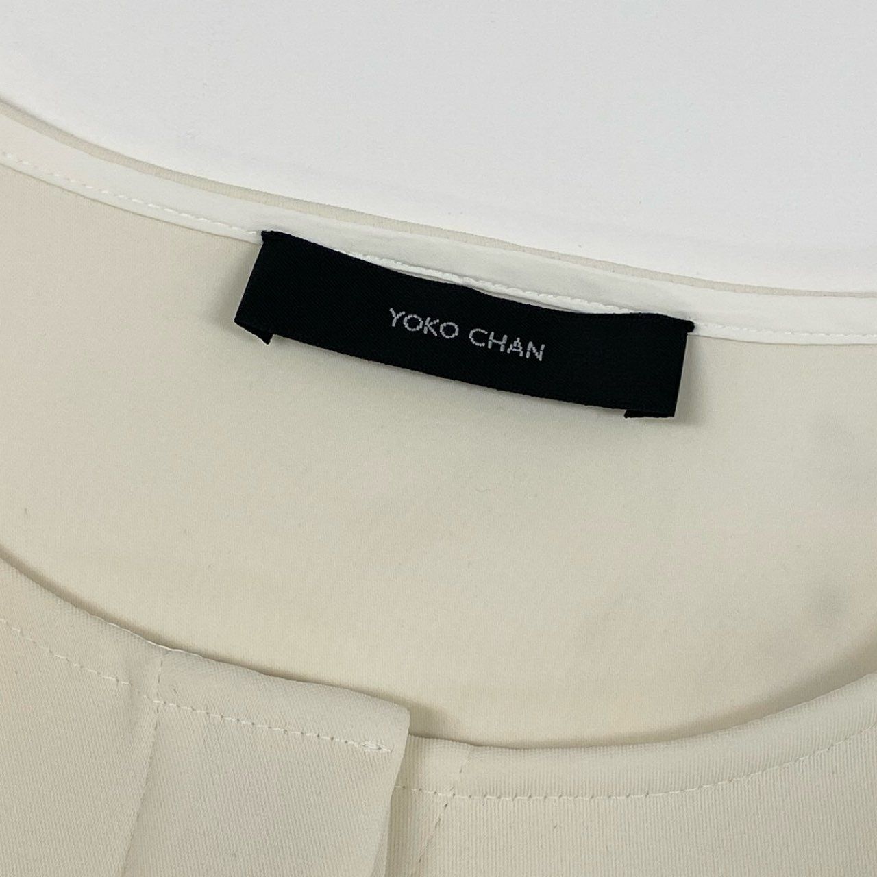 57f27 【美品】YOKO CHAN ヨーコチャン ロングスリーブ フリルトリム  