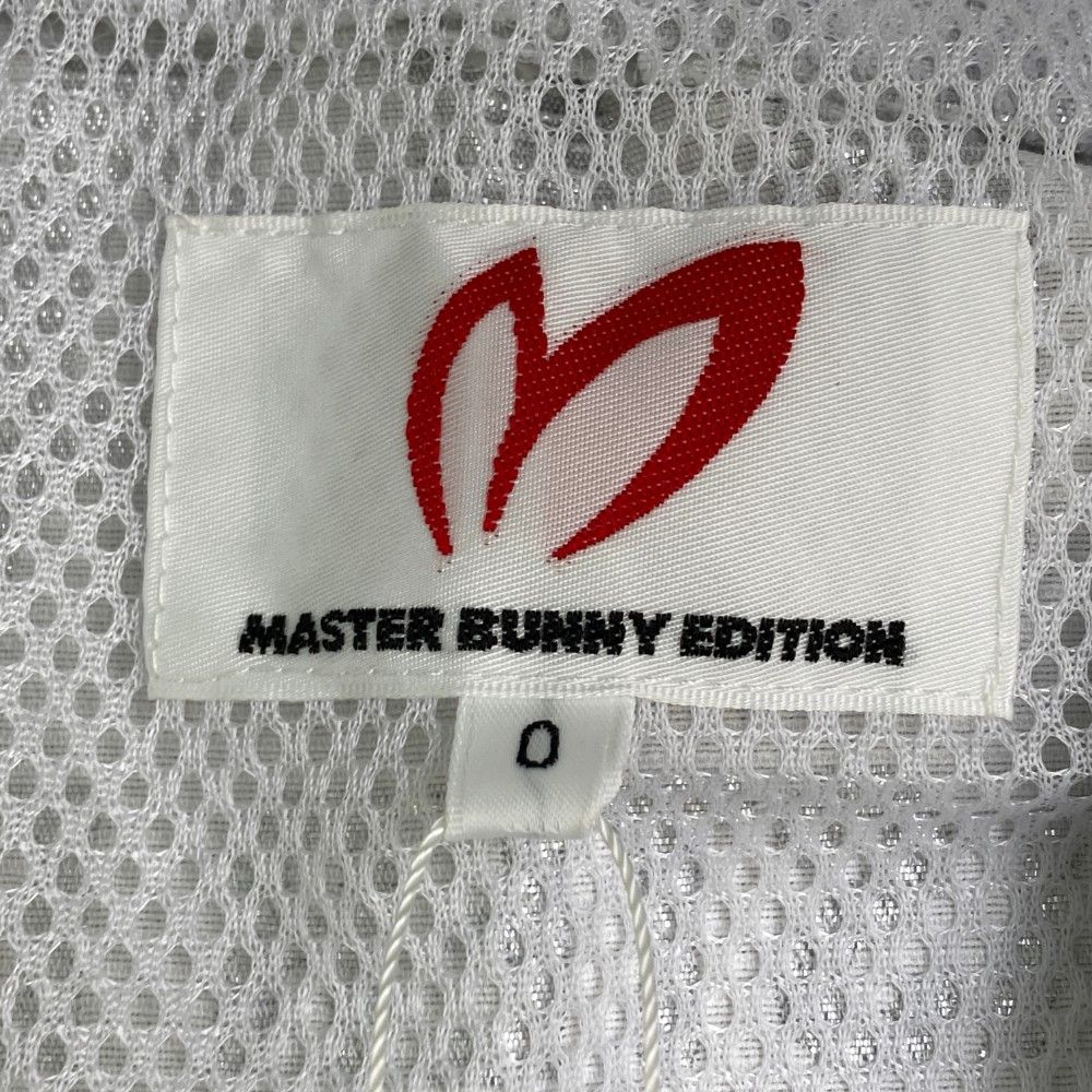 サイズ：0 MASTER BUNNY EDITION マスターバニーエディション ;2023年モデル 裏メッシュ ジップベスト 総柄 シルバー系 [240101447035] ゴルフウェア レディース ストスト MASTER BUNNY EDITION マスターバニーエディション ;2023年