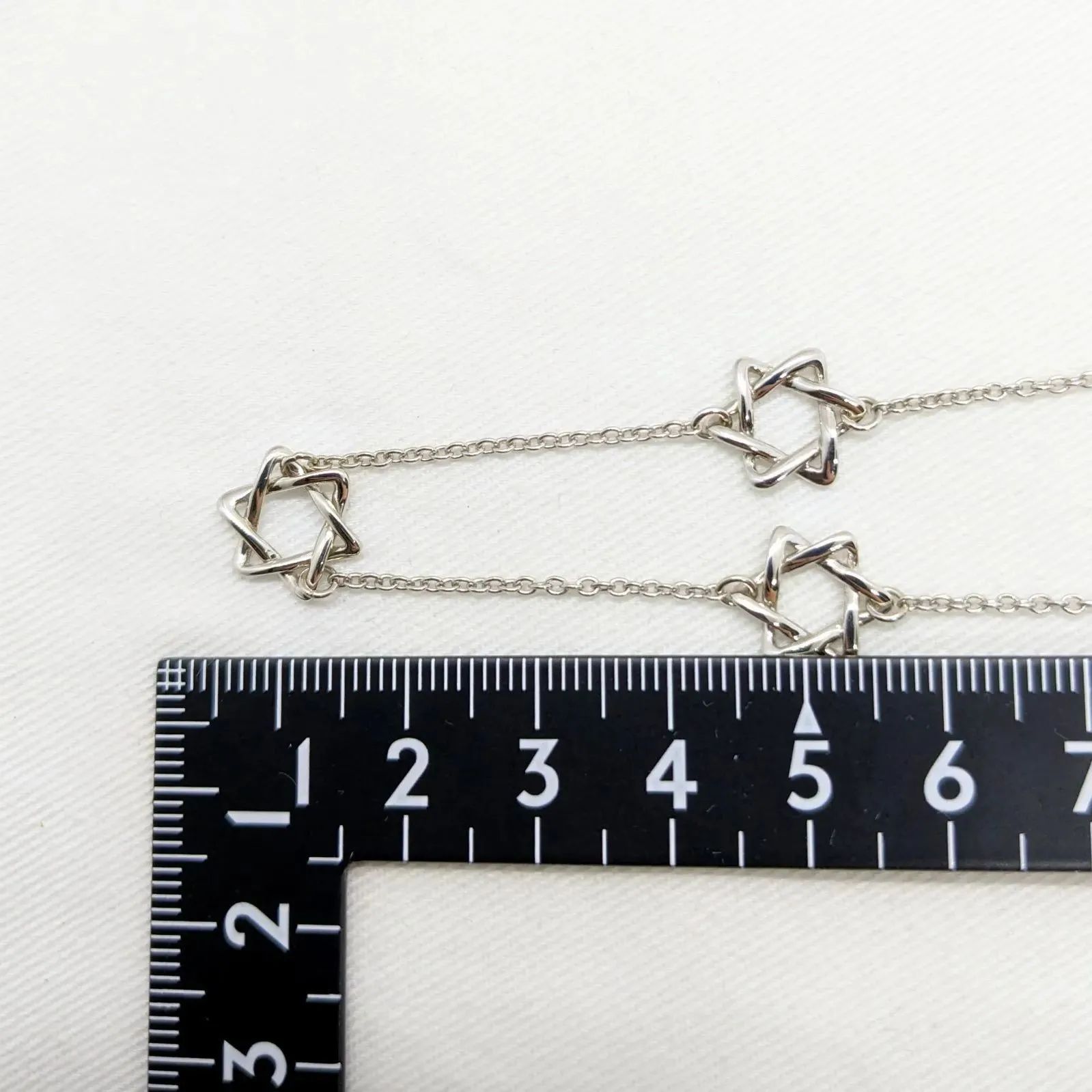 美品 ティファニー シルバー スターオブダビデ トリプル ネックレス 