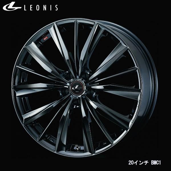 WEDS レオニスVX 17x7.0J+53 5H/114 BMC1/ブラックメタルコート ワン (4本) 