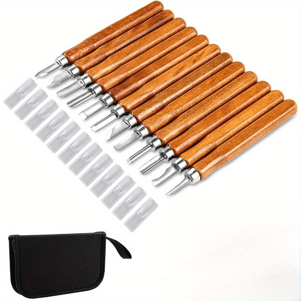 木彫り ハンドメイド クラフト 手造り 木工 道具 鑿 彫刻刀 剣型