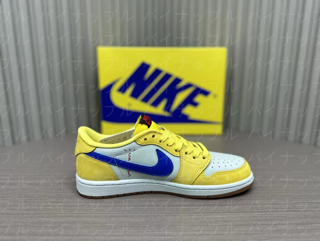 ナイキ エアジョーダン1NIKE Travis Scott x Jordan Air Jordan 1 Low OG "Canary Yellow"