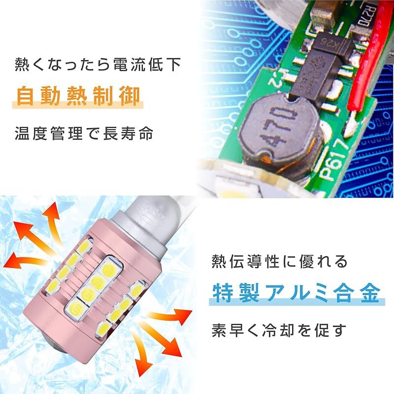 ぶーぶーマテリアル T20 LED バックランプ 物凄く明るい 爆光 12V 無極