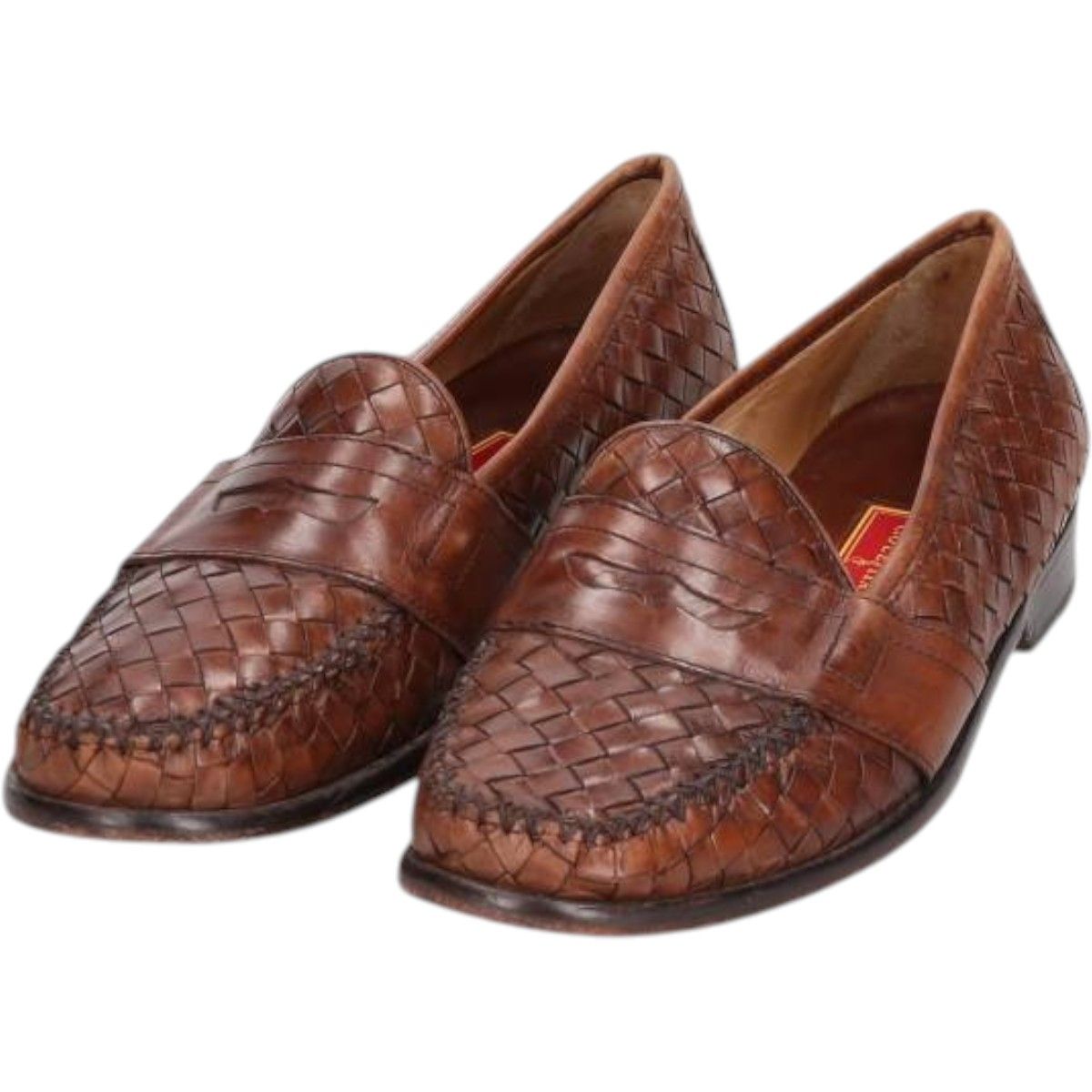 古着 コールハーン COLEHAAN 編み込み コインローファー 9 1|2 M メンズ27.5cm相当|saa014015