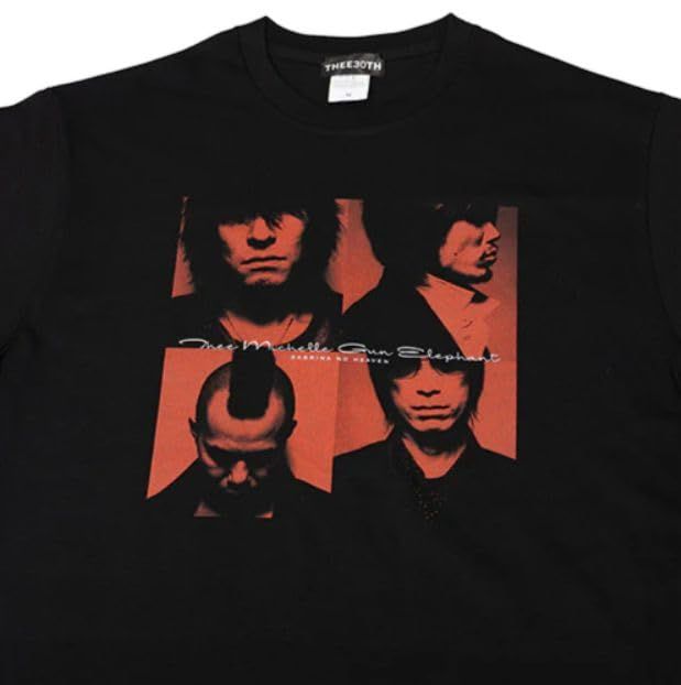 未使用 ミッシェルガンエレファント 代々木暴動 Tシャツ S 黒赤 当時 ライブ 未使用 ミッシェルガンエレファント 代々木暴動 Tシャツ S 黒赤