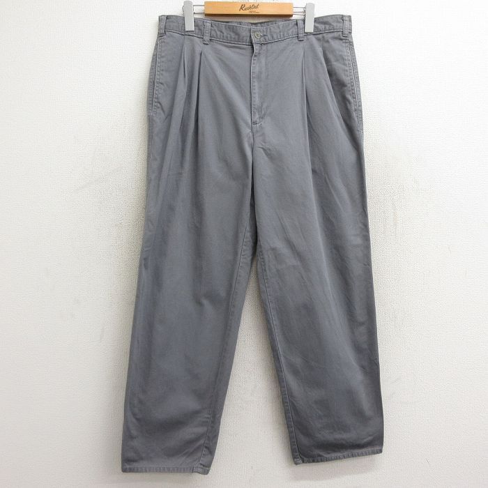 W35/古着 ドッカーズ チノ パンツ チノパン メンズ コットン グレー 24sep14 中古 ボトムス ロング