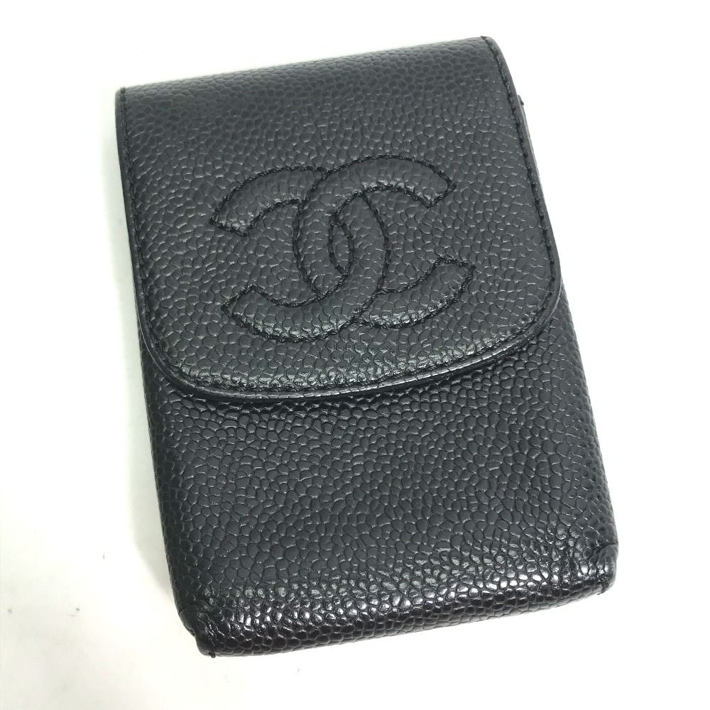 CHANEL シャネル シガレットケース CC ココマーク A13511 キャビア