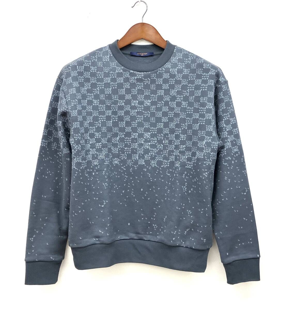 LOUIS VUITTON ルイ ヴィトン ダミエ スプレッド スプリンテッド スウェット トレーナー RM222M サイズXS