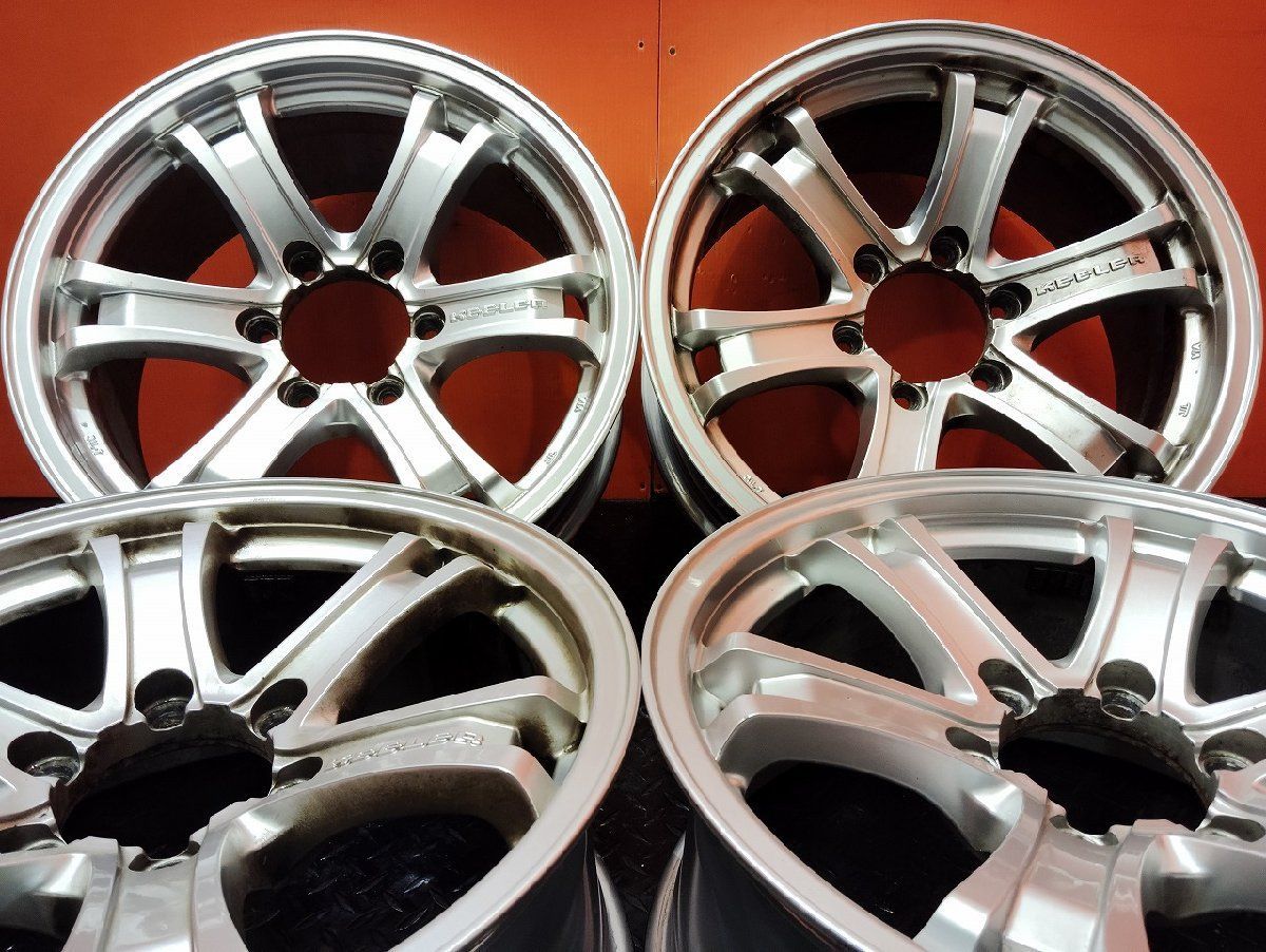 Weds KEELER キーラー 社外ホイール 18インチ 4本 8J6HPCD139.7 25 ランクルプラド ハイラックス等 VHD487