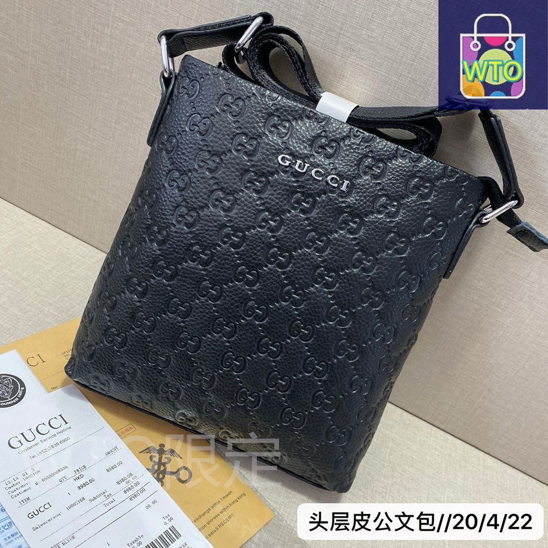 GUCCI シマベルト　新品未使用　保存袋付 本日特価] グッチ Gucci 高級レザー ベルト＆バッグ スーパー