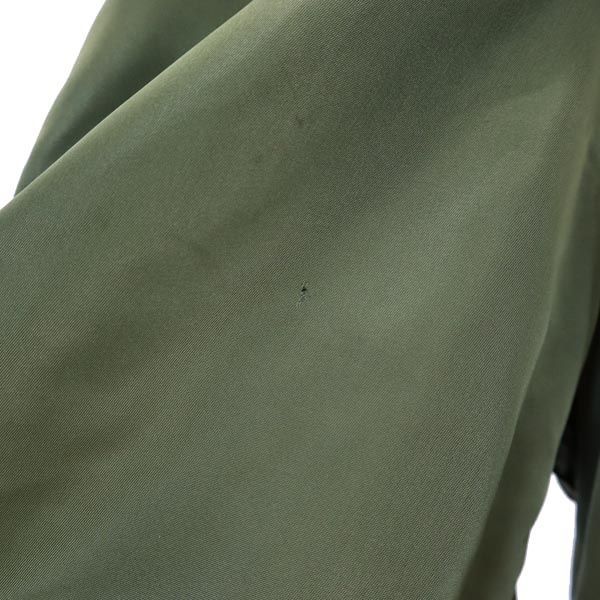 アルファ 90s USA製 オールド 中綿 フライトジャケット L カーキ ALPHA