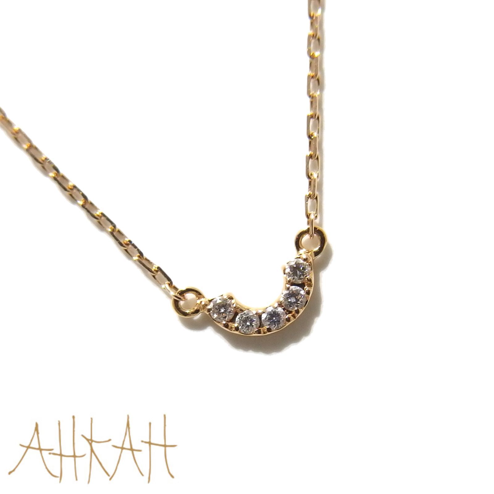 美品 AHKAH ティナUプチ ブレスレット 18Kイエローゴールド/ダイヤ