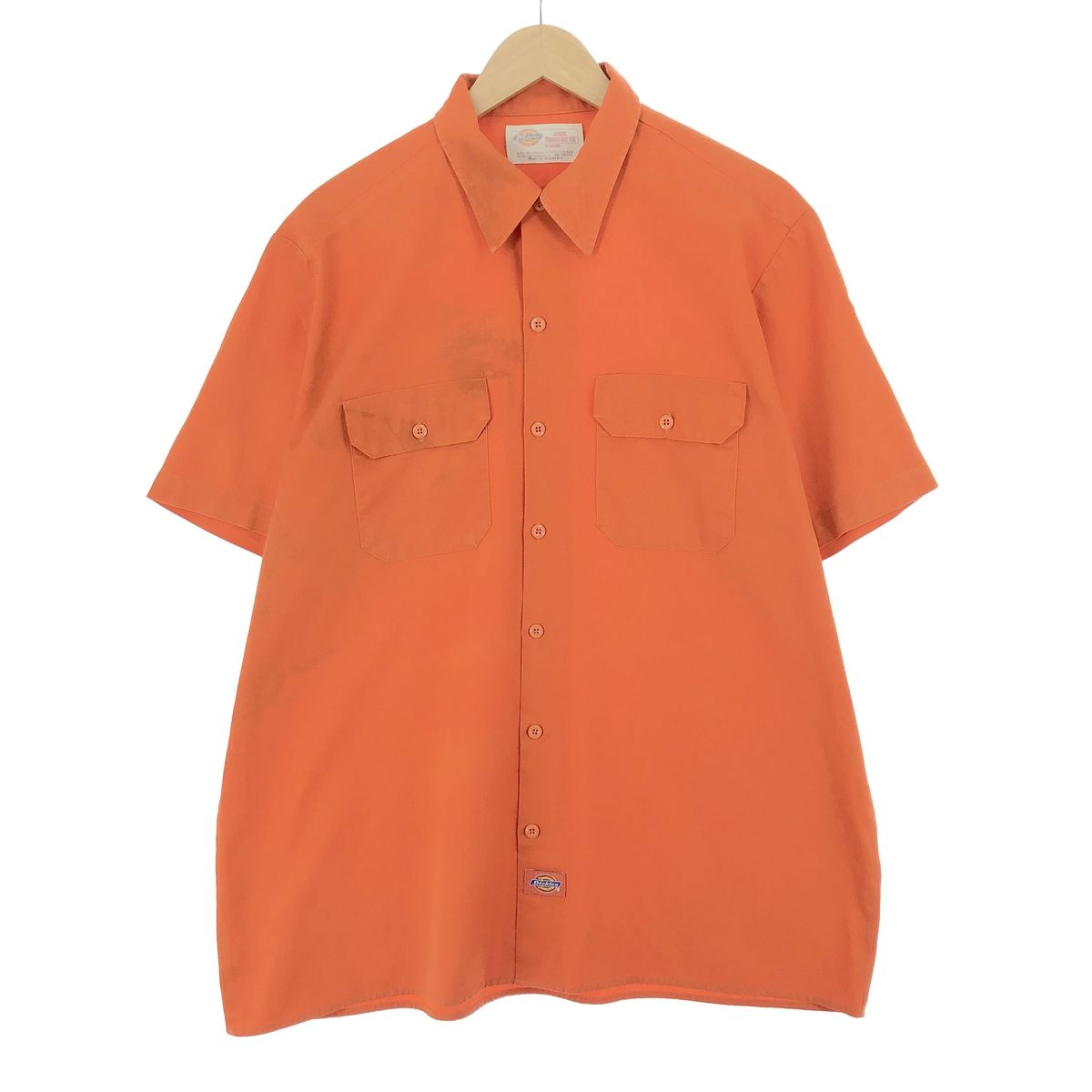 古着 ディッキーズ Dickies 半袖 ワークシャツ メンズL/eaa461015