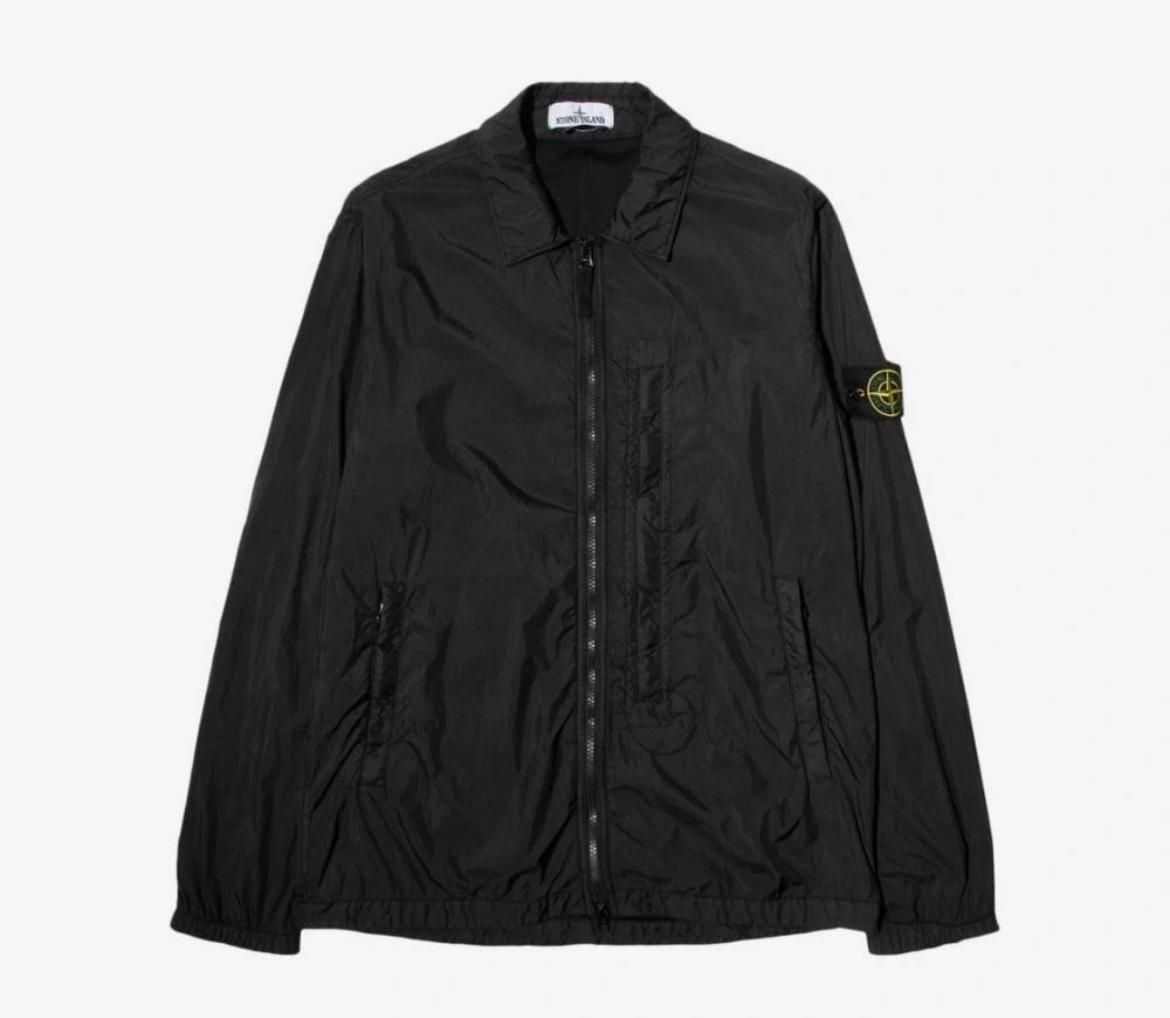 【雷市場（ポンジャン）商品韓国直送】STONE ISLAND(ストーンアイランド) クリンクルレップス オーバーシャツ ( L ）