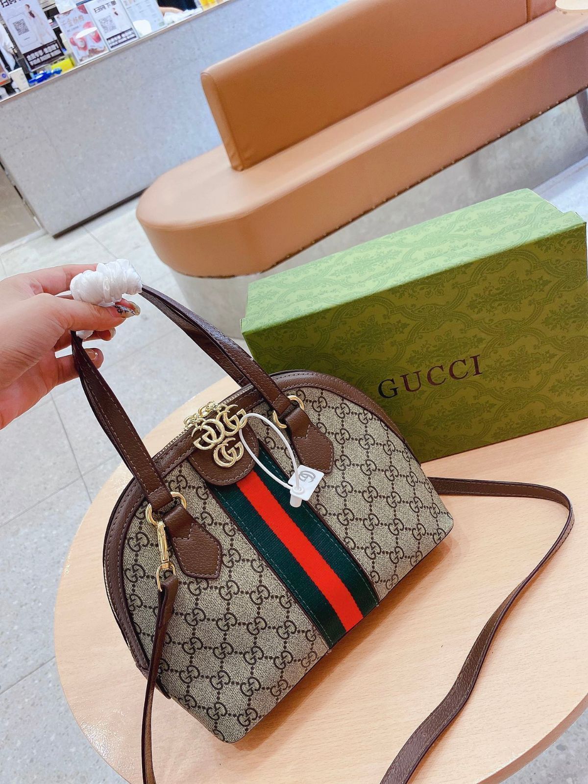 超美品 GUCCI グッチ ハンドバッグ ショルダーバッグ レディース