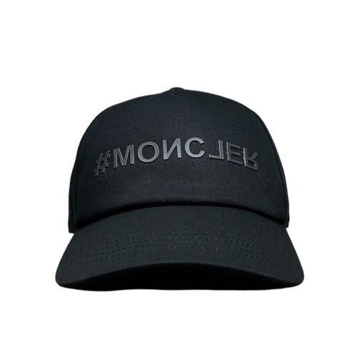 新品 MONCLER Grenoble ロゴ キャンバス ベースボール キャップ 