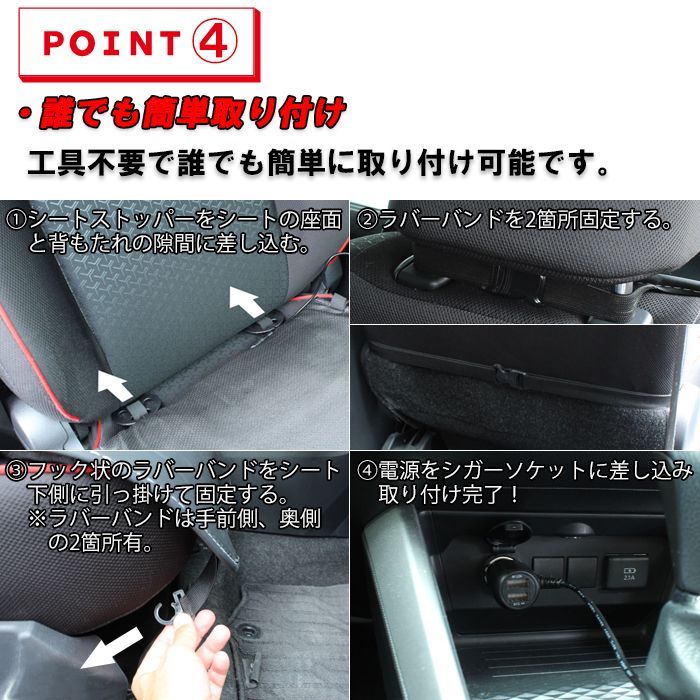 車 シートクーラー カバー ファン付き クッション 16個ファン