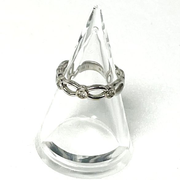 値下げ！STAR JEWELRY スタージュエリー ダイヤ リング K18WG 3P