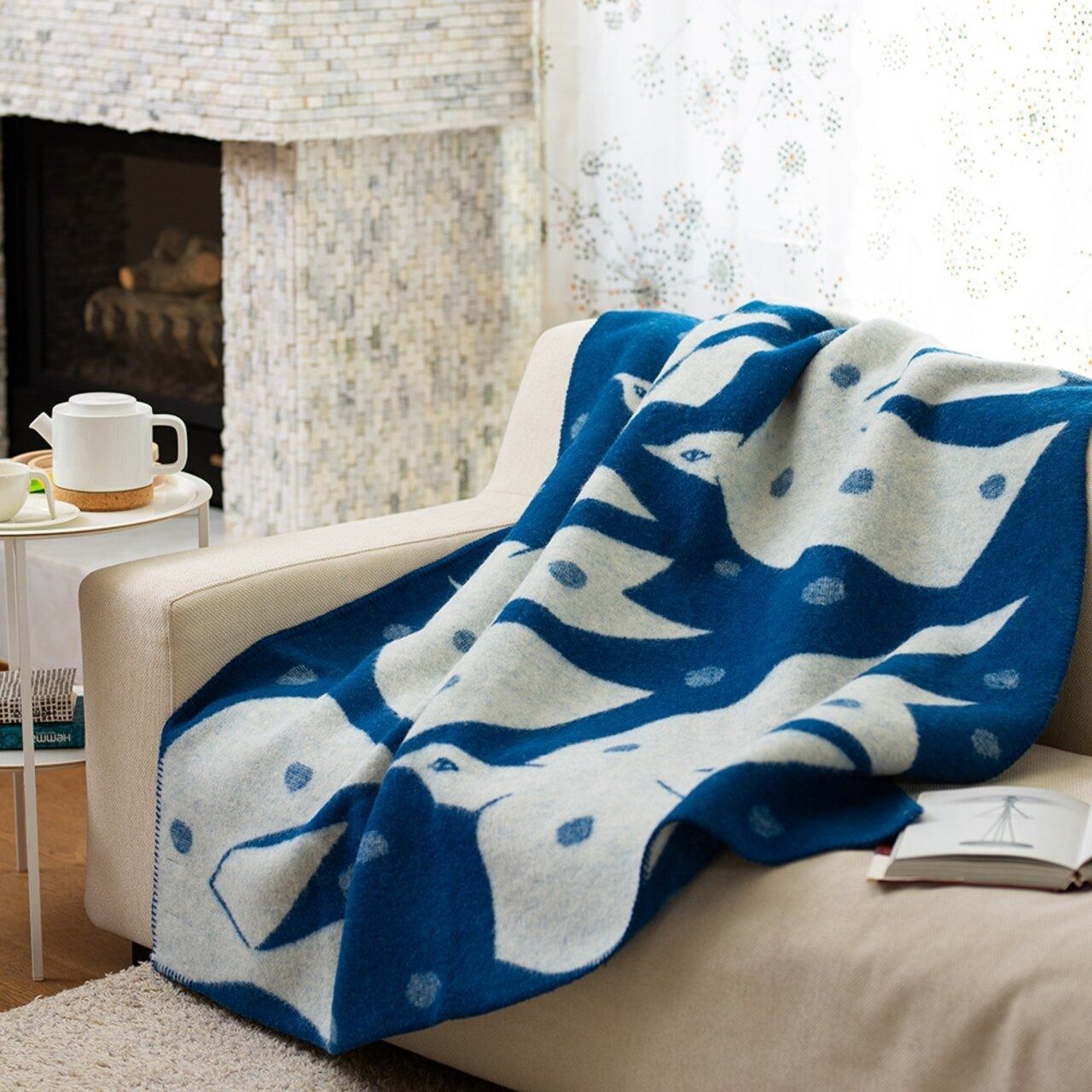 売り切れました】未使用新品 ミナペルホネン KLIPPAN ウール シングル 