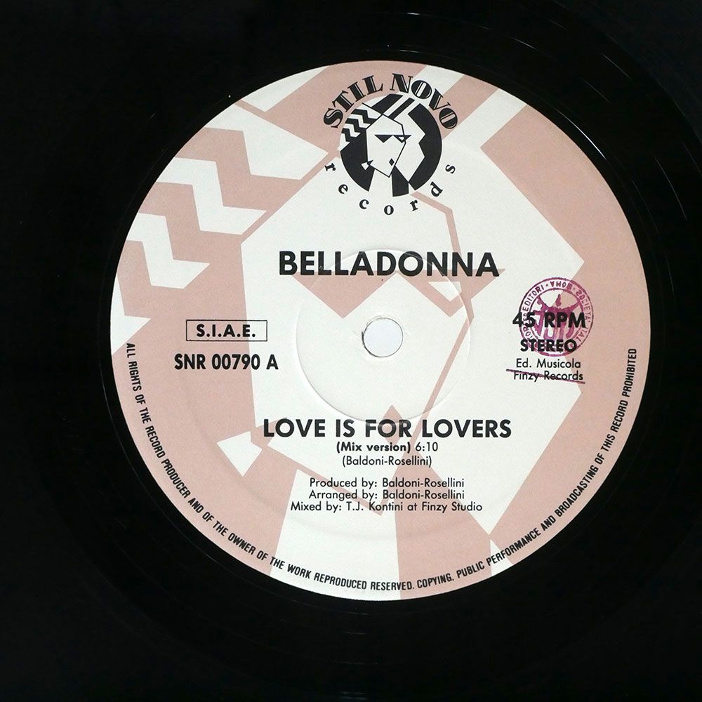 BELLADONNA/LOVE IS FOR LOVERS/STIL NOVO SNR00790 12 - メルカリ