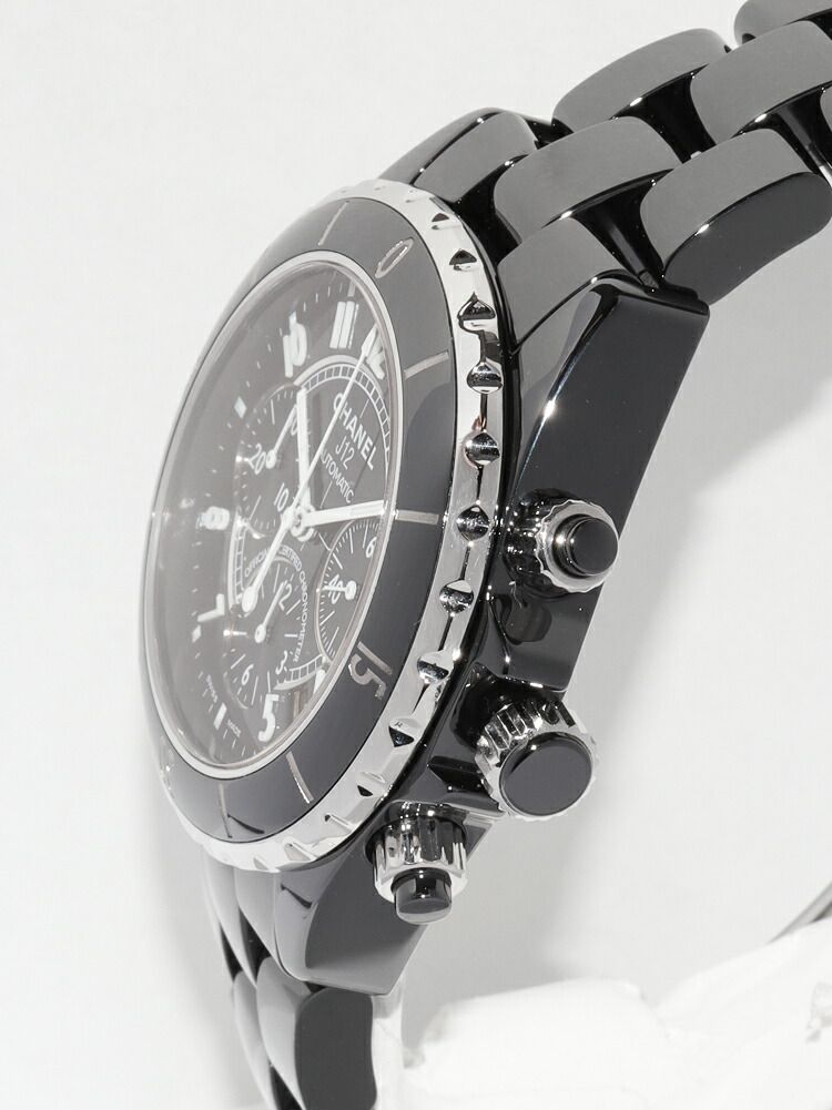 極上美品　CHANEL J12 H0940 41ミリクロノ　メンズ腕時計 J12 Chronograph Watch, 41 mm Black Ceramic - H0940 | CHANEL