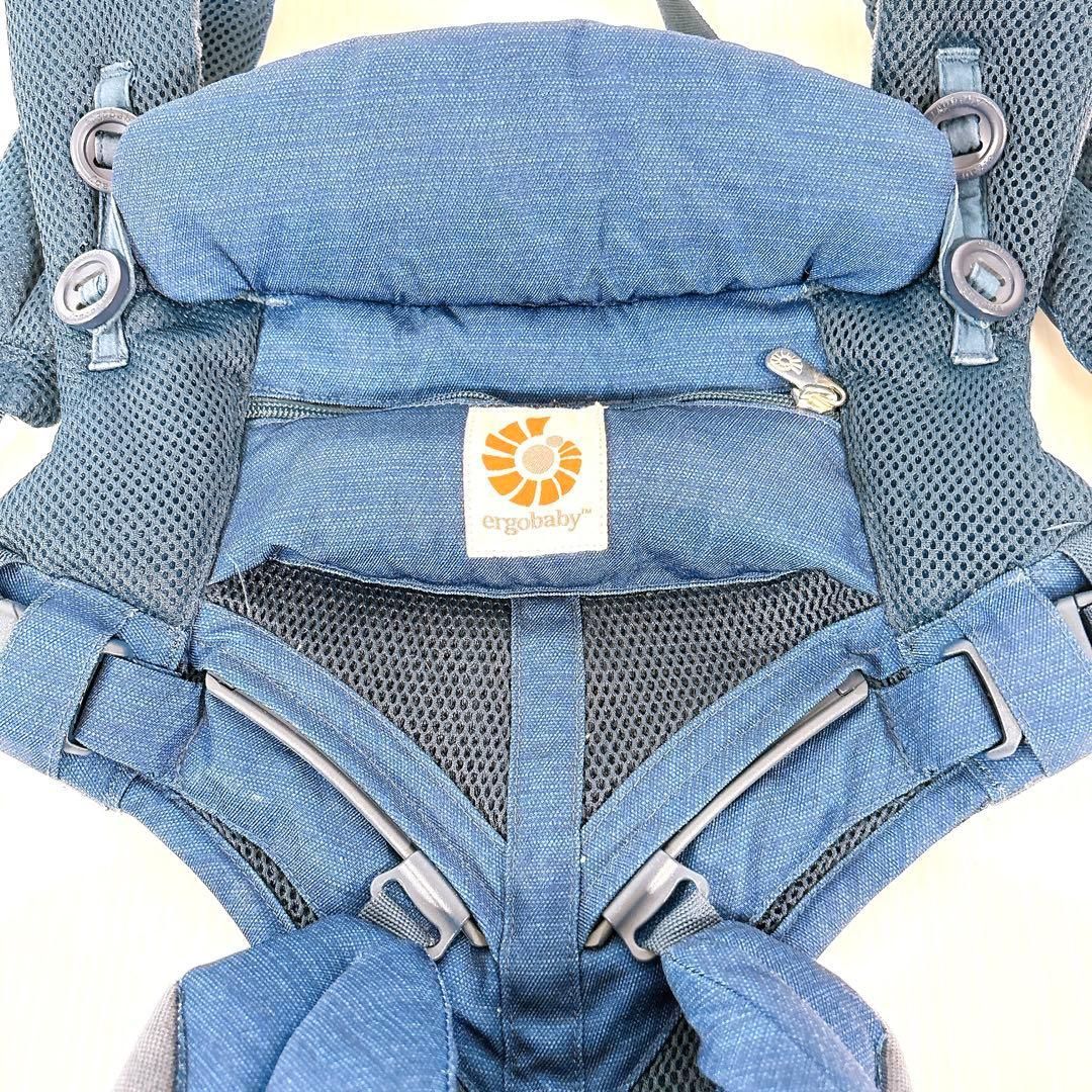 極美品】ergobaby OMNI 360 抱っこ紐 デニム 外出・移動用品 エルゴ