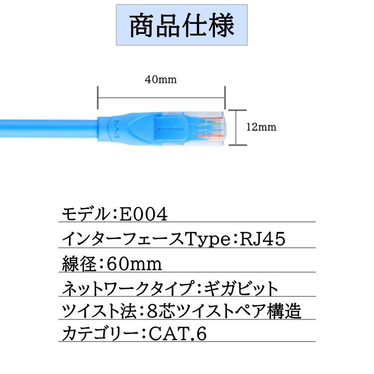 LANケーブル 0.5ｍ 企業用 CAT6 ランケーブル 家庭用 サーバー インターネット ケーブル パソコン用 業務用 ゲーム オンライン  カーペット ツメ折れ防止 zoom テレワーク メルカリ