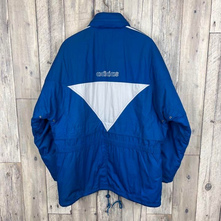 OLD adidas 90s アディダス フード 収納 中綿 ダウンジャケット スノボ 