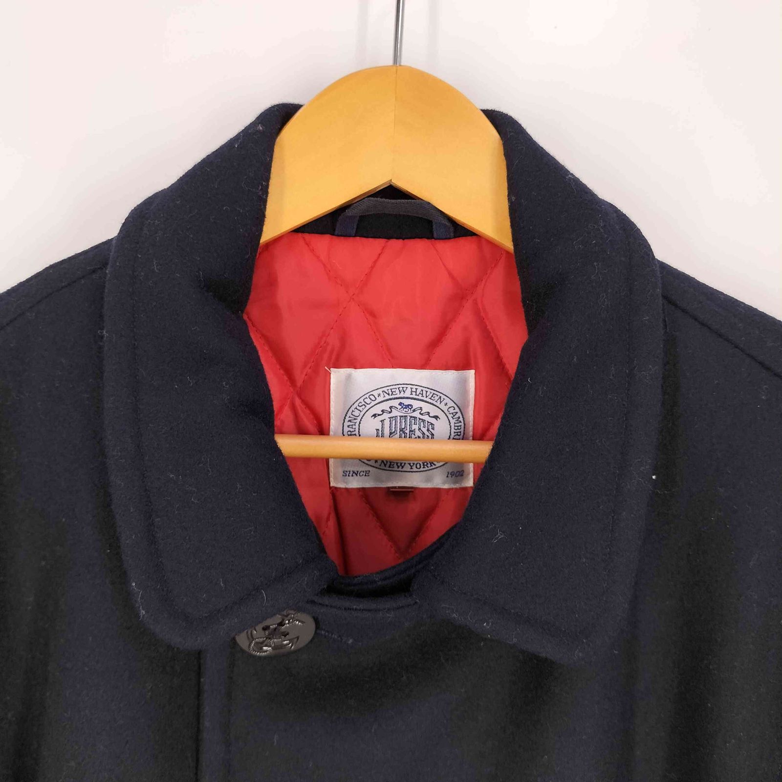 ジェイプレス J.PRESS 裏地キルティング ウール ピーコート メンズ