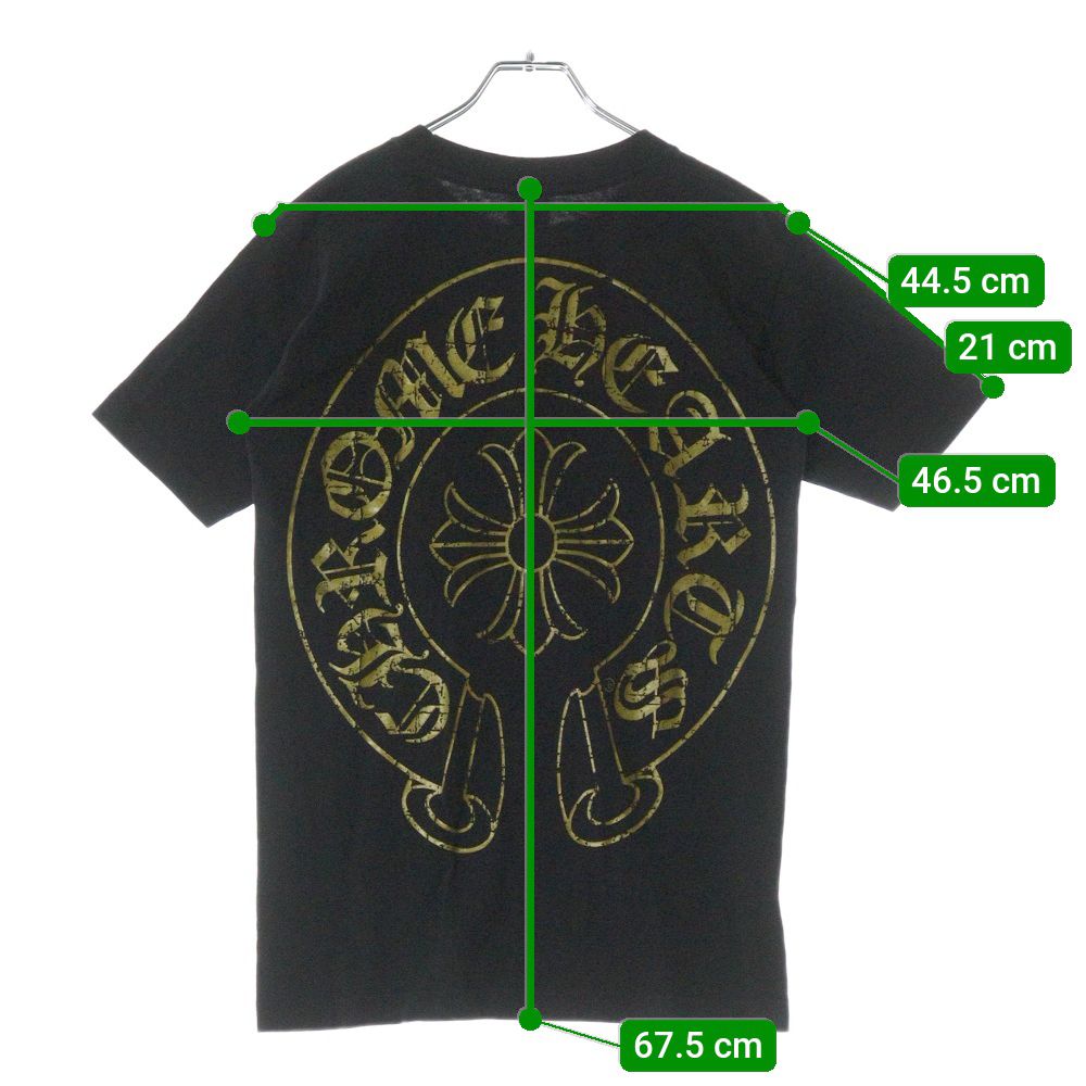クロムハーツ OLD CHプラスクロスプリント 半袖Tシャツ ブラック　M CHROME HEARTS クロムハーツ OLD CH CROSS オールド CHクロス