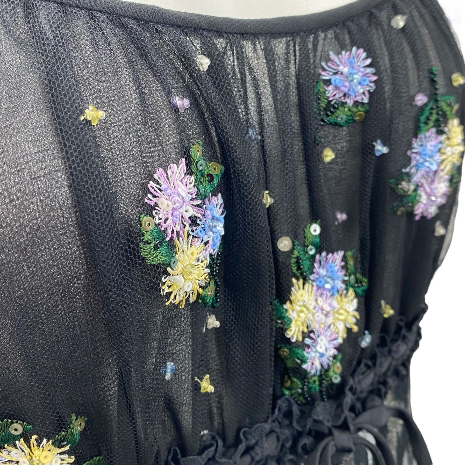 miu miu ノースリーブミニワンピース❤︎38 ○美品 ミュウミュウ miu miu 38、S、7号 ミニワンピース