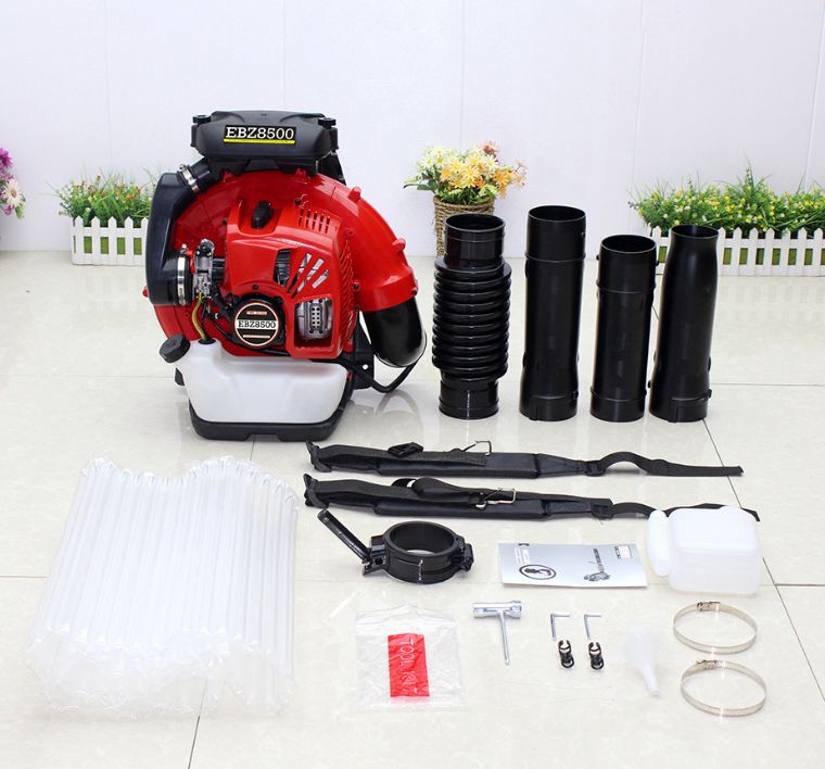 1 です エンジン式 背負式 ブロワーブロアー ブロワ 4サイクル ハイパワー 強力 排気量75.6cc 送風機 掃除 砂 道路 枯葉 ストラップ付き