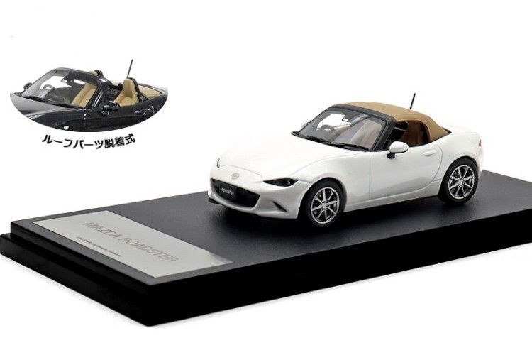 ハイストーリー 1/43 マツダロードスター ホワイト 2015 ND ハイストーリー 1/43 マツダ ロードスター S レザーパッケージ V