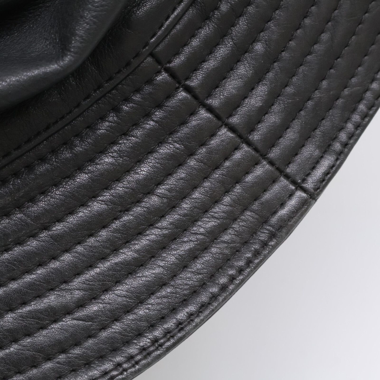 HERMES エルメス MOTSCH HERMES モッチエルメス レザー バケットハット