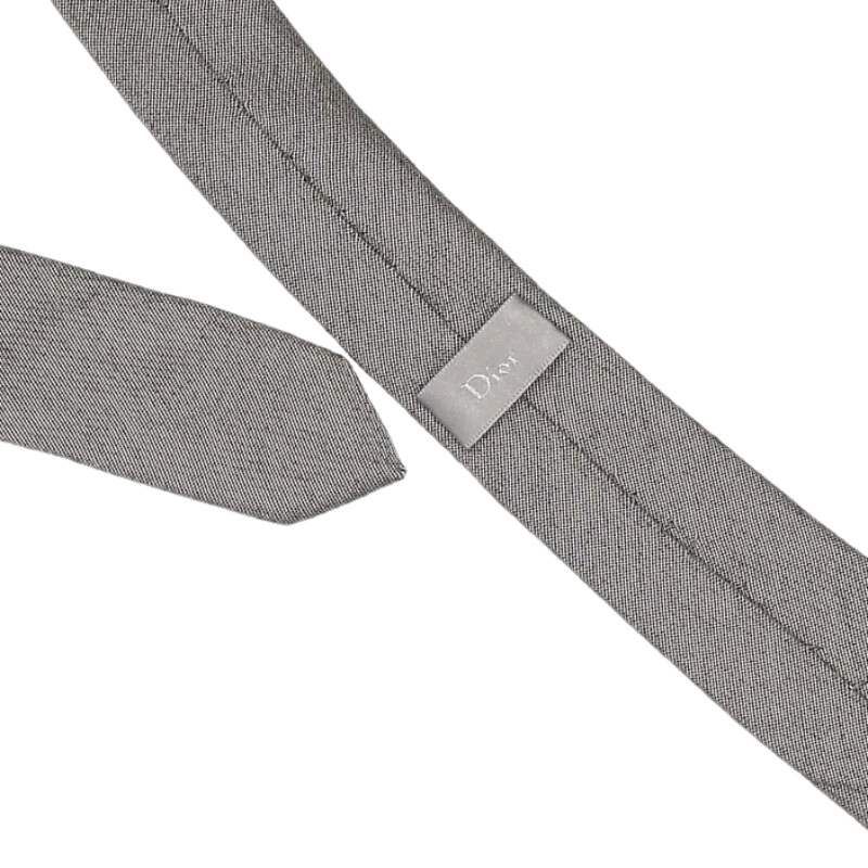 ディオールオム CDロゴプレートシルクコットンネクタイ メンズ 結婚式  