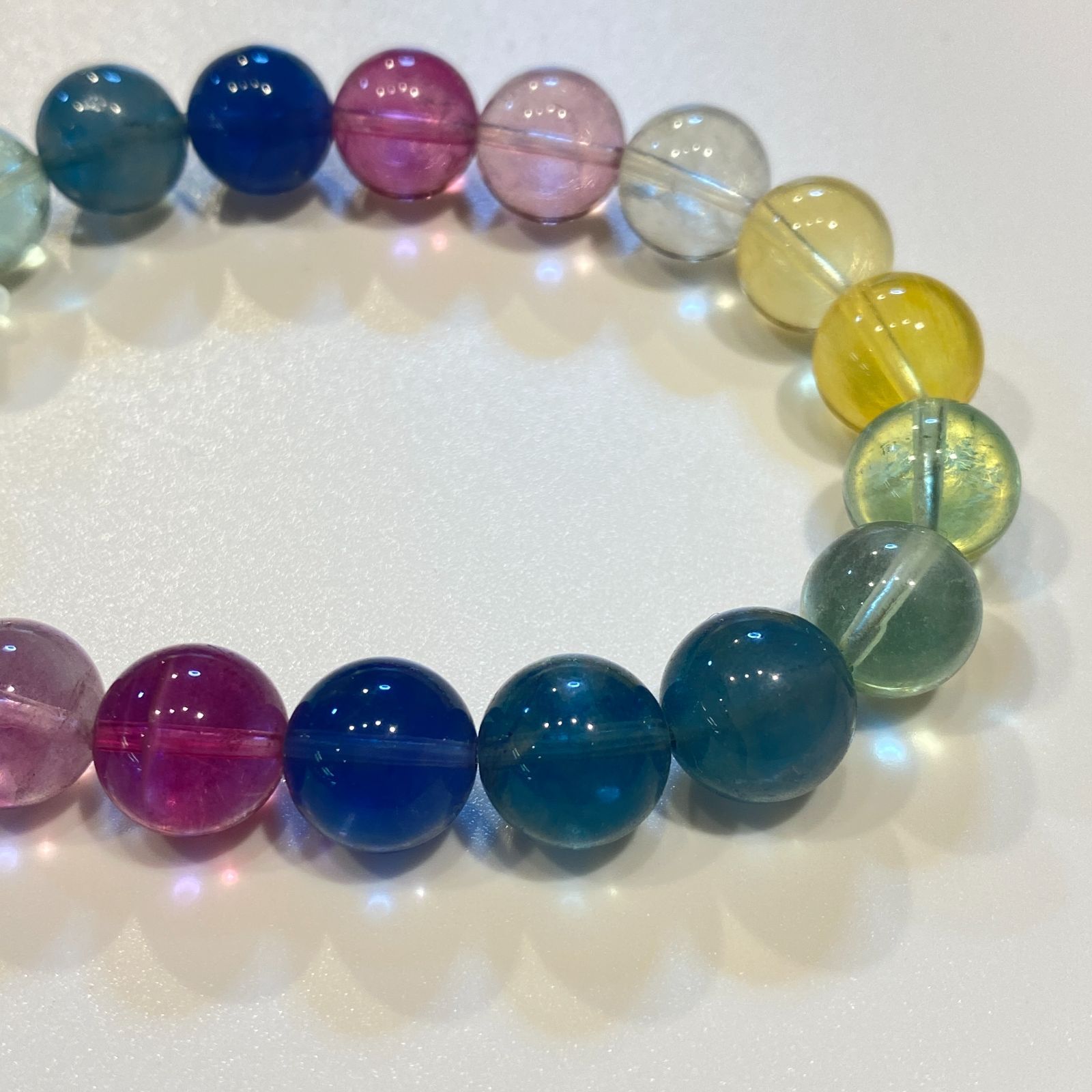 【BT049】10mm・ミックスフローライト・ブレスレット