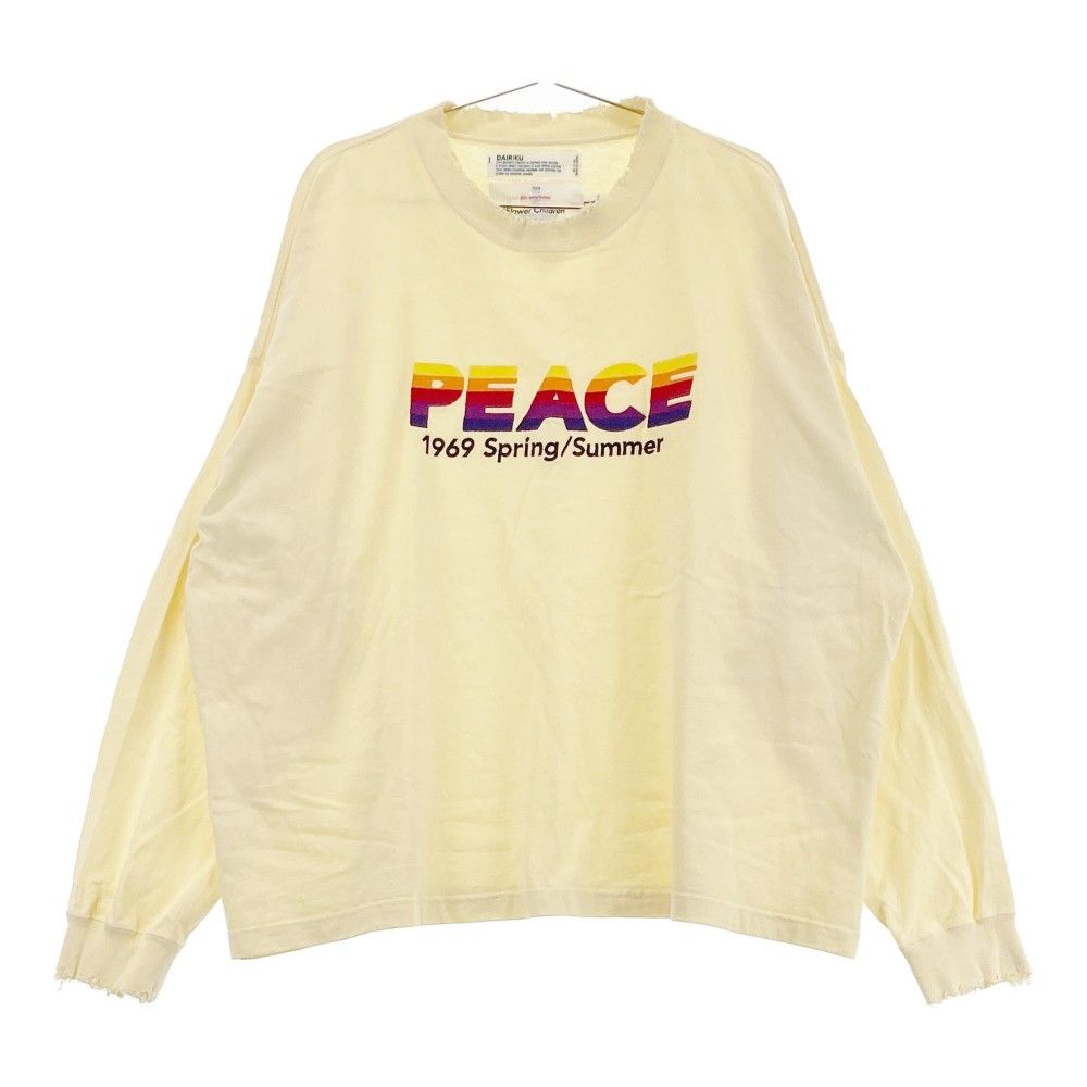 DAIRIKU ダイリク 21SS 長袖Tシャツ PEACE イエロー系 F [240101352866] メンズ