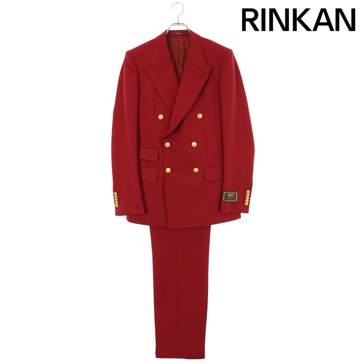 グッチ 730935 Z798C ロゴ金ボタン装飾セットアップ メンズ 44