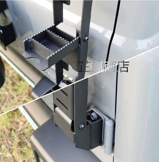 新型ジムニー JB64 JB74 用 リアドア フォールディングラダー 純正バックドア取り付け 5ドア 3ドア 共通