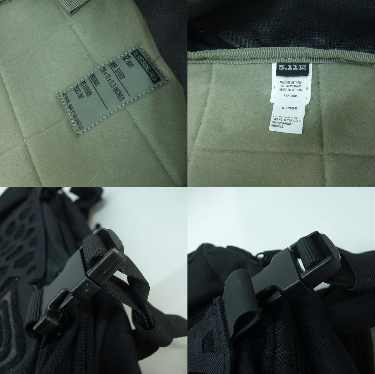 5.11Tactical AMP12 タクティカル リュック バックパック 25L 56392 ブラック ※中古 - メルカリ