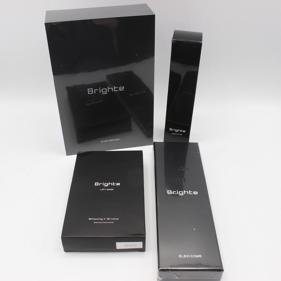 Brighte ELEKI BRUSH BRT-FSB180 ブラック 美顔器 EMS フェイスケア ブライト エレキブラシ 本体