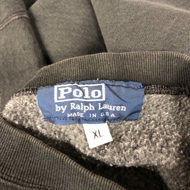 POLO BY RALPH LAUREN MADE IN USA 裏起毛 刺繍 スウェット トレーナー