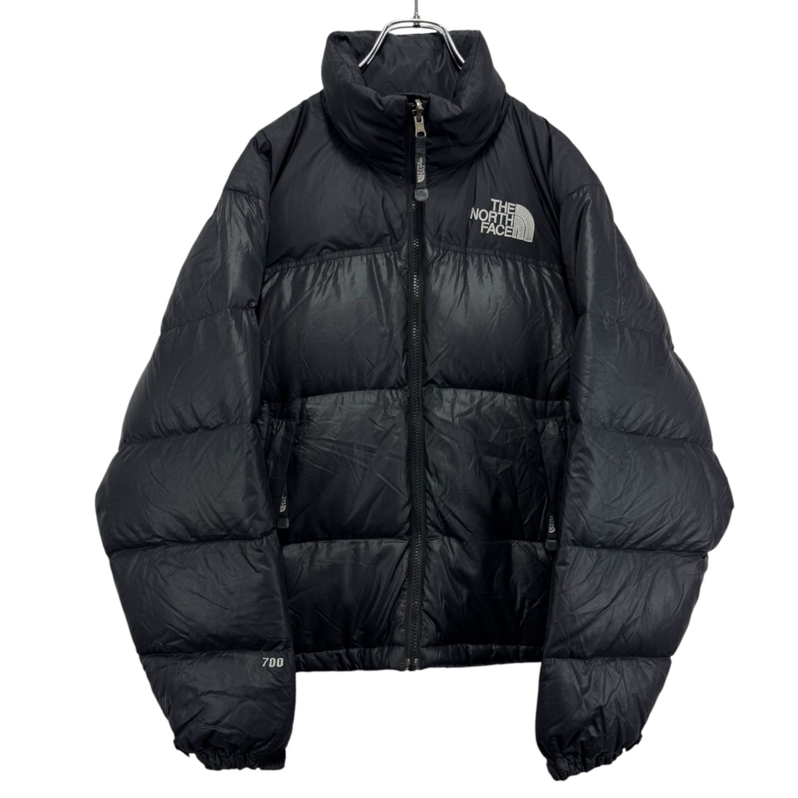 US規格 THE NORTH FACE Logo Embroidery 700 fill Nuptse Jacket Puffer Down ノースフェイス  ヌプシ ダウンジャケット 刺繍ロゴ 古着 - メルカリ