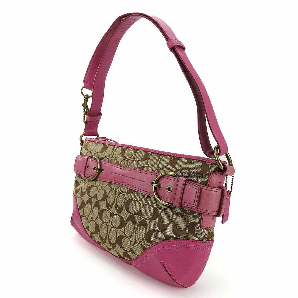 中古】コーチ ショルダーバッグ 肩掛け F07077 シグネチャー