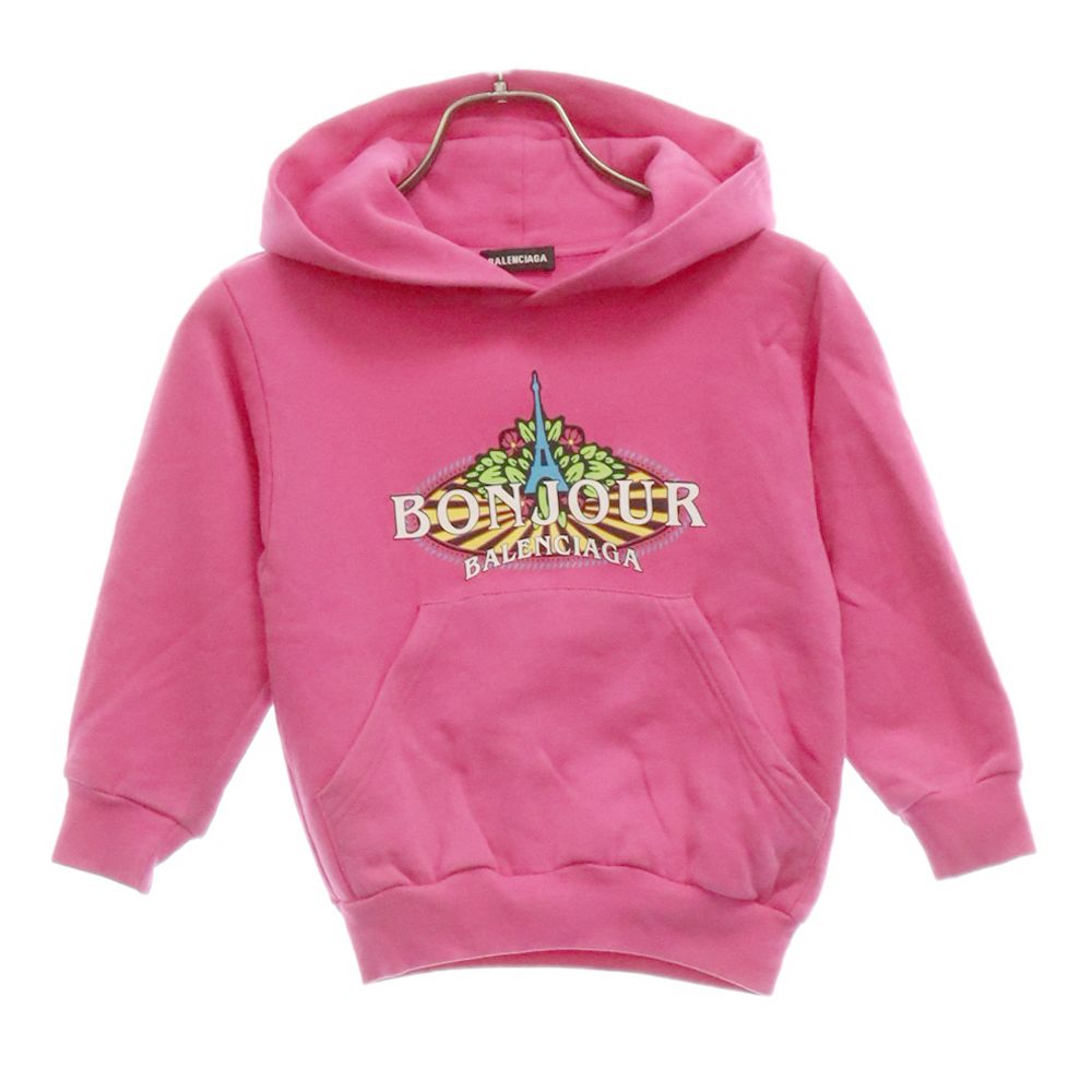 BALENCIAGA (バレンシアガ) BONJOUR ロゴプリント プルオーバー