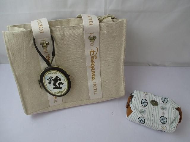 品 ディズニー 東京ディズニーランドホテル 宿泊者 エクスクルーシブ トートバッグ ポーチ-コインケース セット