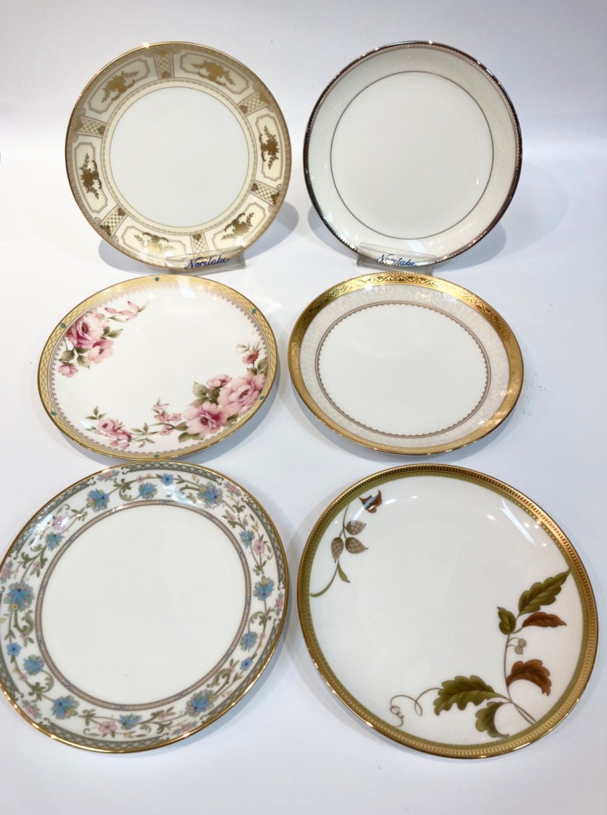 美品 ノリタケ ダイヤモンドコレクション ローズパレス ケーキ皿 6枚