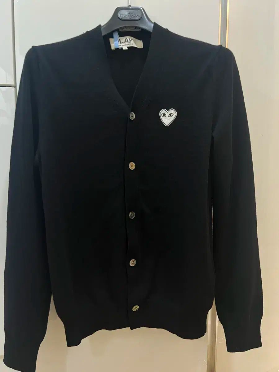COMME des GARCONS コム デ ギャルソン L ホワイトワッフェン カーディガン